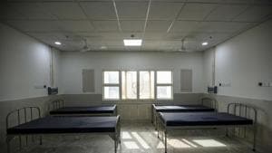 A view of the hospital in Delhi’s Burari that has been turned into a quarantine facility for Covid-19 patients by the Delhi government, Friday, June 19, 2020.(Biplov Bhuyan/HT Photo) A view of the hospital in Delhi’s Burari that has been turned into a quarantine facility for Covid-19 patients by the Delhi government, Friday, June 19, 2020.(Biplov Bhuyan/HT Photo)