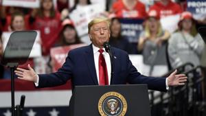 President Donald Trump speaks during a campaign rally in Charlotte.(AP File Photo) President Donald Trump speaks during a campaign rally in Charlotte.(AP File Photo)