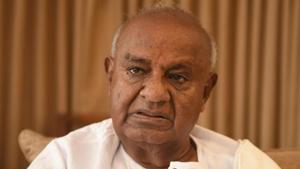 Janata Dal (Secular) leader Deve Gowda has recently been re-elected to the Rajya Sabha from Karnataka.(HT PHOTO.) Janata Dal (Secular) leader Deve Gowda has recently been re-elected to the Rajya Sabha from Karnataka.(HT PHOTO.)