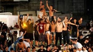 Napoli fans celebrate after winning the Coppa Italia in Naples.(REUTERS) Napoli fans celebrate after winning the Coppa Italia in Naples.(REUTERS)