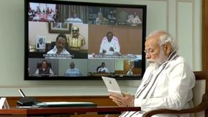 All-party virtual meeting called by Prime Minister Narendra Modi to discuss India-China border situation took place on Friday(ANI Photo) All-party virtual meeting called by Prime Minister Narendra Modi to discuss India-China border situation took place on Friday(ANI Photo)