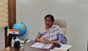 Union finance minister Nirmala Sitharaman held an interaction via video conference with realtors’ body NAREDCO on June 19, 2020.(Photo Credit:Nitmala Sitharaman Office @TwitterI) Union finance minister Nirmala Sitharaman held an interaction via video conference with realtors’ body NAREDCO on June 19, 2020.(Photo Credit:Nitmala Sitharaman Office @TwitterI)