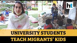 <p>When the lockdown was implemented in view of Covid-19 spread, five Panjab University students decided to teach migrant workers' children inside the campus. Ishita Chaudhary and her friends stayed back in the campus to help the children who were otherwise given no prior education. Watch the full video for more details.</p><p>Hindustan Times and Facebook have partnered to bring you the next 15 stories of HT Salutes. HT is solely responsible for the editorial content of this series.</p>