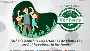 A post shared by the Ministry of Health on Father’s Day 2020.(Twitter) A post shared by the Ministry of Health on Father’s Day 2020.(Twitter)