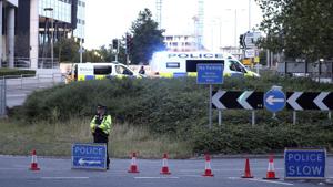 Police investigate near Forbury Gardens in the town centre of Reading, England, where they are responding to a "serious incident" Saturday.(AP) Police investigate near Forbury Gardens in the town centre of Reading, England, where they are responding to a "serious incident" Saturday.(AP)