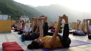 The Uttarakhand government on Sunday announced setting up of a Yoga and Naturopathy Medicine Cell at the Ayurveda directorate in the state.(FILE PHOTO.) The Uttarakhand government on Sunday announced setting up of a Yoga and Naturopathy Medicine Cell at the Ayurveda directorate in the state.(FILE PHOTO.)