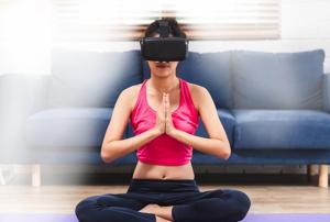 Some are even opting for virtual reality headsets to receive yoga training online.(Photo: iStock) Some are even opting for virtual reality headsets to receive yoga training online.(Photo: iStock)