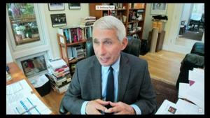 Dr. Anthony Fauci, director of the National Institute of Allergy and Infectious Diseases is seen in a frame grab from a video feed as he testifies remotely from his home.(REUTERS) Dr. Anthony Fauci, director of the National Institute of Allergy and Infectious Diseases is seen in a frame grab from a video feed as he testifies remotely from his home.(REUTERS)