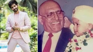 Vardhan Puri with his grandfather Amrish Puri as a child. Vardhan Puri with his grandfather Amrish Puri as a child.