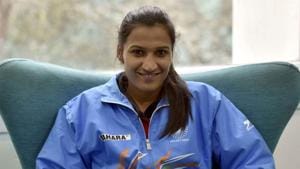 Captain of India’s women’s hockey team Rani Rampal was eager to meet her family.(Getty Images)