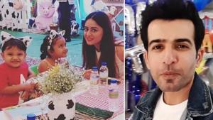 Jay Bhanushali and Mahhi Vij posted a video and a picture from Rajveer’s birthday celebration at their home. Jay Bhanushali and Mahhi Vij posted a video and a picture from Rajveer’s birthday celebration at their home.