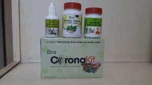 The Coronil kit has been produced by Patanjali Ayurved.(Twitter/@PypAyurved)