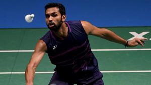 HS Prannoy in action.(Getty Images) HS Prannoy in action.(Getty Images)