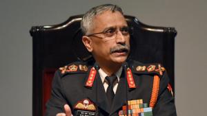 Chief of the Army Staff General Manoj Mukund Naravane during the Army day Annual Press Conference at Manekshaw Centre in New Delhi in January 2020.(Sonu Mehta/HT File Photo) Chief of the Army Staff General Manoj Mukund Naravane during the Army day Annual Press Conference at Manekshaw Centre in New Delhi in January 2020.(Sonu Mehta/HT File Photo)
