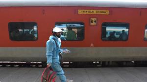 Passenger train services had remained suspended in April because of the lockdown.(Raj K Raj/HT PHOTO) Passenger train services had remained suspended in April because of the lockdown.(Raj K Raj/HT PHOTO)