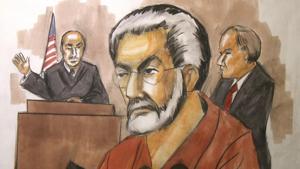 Courtroom artist's drawing of businessman Tahawwur Rana in court. Rana, a Pakistani-born Canadian, was convicted of a crime related to 2008 Mumbai terror attack.(AP File Photo) Courtroom artist's drawing of businessman Tahawwur Rana in court. Rana, a Pakistani-born Canadian, was convicted of a crime related to 2008 Mumbai terror attack.(AP File Photo)