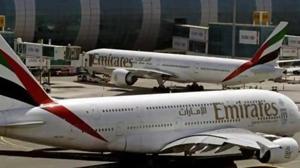 The Dubai state carrier Emirates, which is operating limited services due to the coronavirus pandemic, said the temporary suspension was effective June 24.(AP file photo) The Dubai state carrier Emirates, which is operating limited services due to the coronavirus pandemic, said the temporary suspension was effective June 24.(AP file photo)