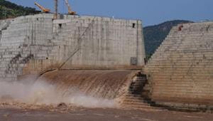 Water flows through Ethiopia's Grand Renaissance Dam as it undergoes construction work on the river Nile in Guba Woreda, Benishangul Gumuz Region, Ethiopia.(REUTERS) Water flows through Ethiopia's Grand Renaissance Dam as it undergoes construction work on the river Nile in Guba Woreda, Benishangul Gumuz Region, Ethiopia.(REUTERS)