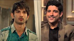 Sushant Singh Rajput in a still from Shuddh Desi Romance and Farhan Akhtar during his appearance on Koffee With Karan in 2014. Sushant Singh Rajput in a still from Shuddh Desi Romance and Farhan Akhtar during his appearance on Koffee With Karan in 2014.