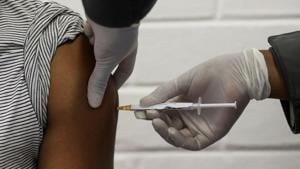 A volunteer receives an injection from a medical worker during the country's first human clinical trial for a potential vaccine against the novel coronavirus, at the Baragwanath hospital in Soweto, South Africa.(REUTERS) A volunteer receives an injection from a medical worker during the country's first human clinical trial for a potential vaccine against the novel coronavirus, at the Baragwanath hospital in Soweto, South Africa.(REUTERS)