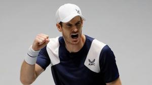 Britain's Andy Murray reacts during his match against Netherlands' Tallon Griekspoor.(REUTERS) Britain's Andy Murray reacts during his match against Netherlands' Tallon Griekspoor.(REUTERS)