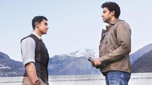 Aamir Khan and Abhishek Bachchan in a still from Dhoom 3. Aamir Khan and Abhishek Bachchan in a still from Dhoom 3.