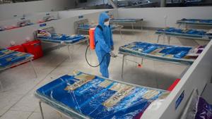 ITBP chief said that the forces’ experience in handling mass Covid treatment and quarantine facilities will come in handy in managing the facility that boasts of over 10,000 beds.(PTI) ITBP chief said that the forces’ experience in handling mass Covid treatment and quarantine facilities will come in handy in managing the facility that boasts of over 10,000 beds.(PTI)