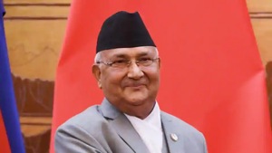 Nepal PM Oli absented himself from the meeting of the NCP’s powerful standing committee though the party panel was meeting at his official residence.(Reuters) Nepal PM Oli absented himself from the meeting of the NCP’s powerful standing committee though the party panel was meeting at his official residence.(Reuters)