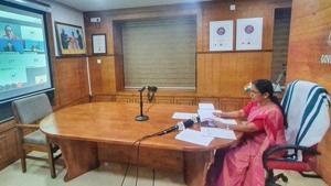 Experts working in coronavirus counselling centres say they do get maximum calls from elderly these days. (Photo @shailajateacher) Experts working in coronavirus counselling centres say they do get maximum calls from elderly these days. (Photo @shailajateacher)