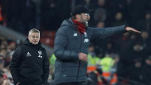 Liverpool manager Juergen Klopp and Manchester United manager Ole Gunnar Solskjaer(REUTERS)