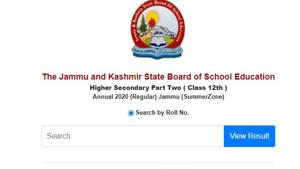 JKBOSE 12th Result 2020.(Screengrab) JKBOSE 12th Result 2020.(Screengrab)