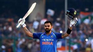 Virat Kohli celebrates a century. File image.(PTI) Virat Kohli celebrates a century. File image.(PTI)