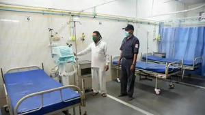 According to officials in the north civic body, initially, the facility has started with 50 beds, and another 150 are to be added soon.(PTI file photo) According to officials in the north civic body, initially, the facility has started with 50 beds, and another 150 are to be added soon.(PTI file photo)