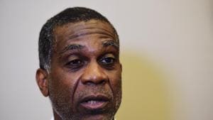 SHANGHAI, CHINA - APRIL 15: Former West Indies Cricketer Michael Holding during a media interview at the Shanghai Grand Theatre prior to the 2015 Laureus World Sports Awards on April 15, 2015 in Shanghai, China. (Photo by Jamie McDonald/Getty Images for Laureus)(Getty Images for Laureus) SHANGHAI, CHINA - APRIL 15: Former West Indies Cricketer Michael Holding during a media interview at the Shanghai Grand Theatre prior to the 2015 Laureus World Sports Awards on April 15, 2015 in Shanghai, China. (Photo by Jamie McDonald/Getty Images for Laureus)(Getty Images for Laureus)