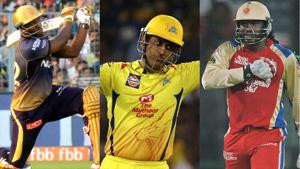 MS Dhoni is the captain of Aakash Chopra’s IPL XI where there was no place for Chris Gayle or Andre Russell.(Getty/PTI) MS Dhoni is the captain of Aakash Chopra’s IPL XI where there was no place for Chris Gayle or Andre Russell.(Getty/PTI)