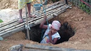 With the college and hostel closed, Soren returned home and gave her time to complete digging the well.(HT PHOTO.) With the college and hostel closed, Soren returned home and gave her time to complete digging the well.(HT PHOTO.)