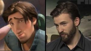 The image shows Flynn Rider alongside Chris Evans.(Twitter/@capandevans) The image shows Flynn Rider alongside Chris Evans.(Twitter/@capandevans)