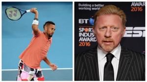 Nick Kyrgios and Boris Becker.(Reuters/Getty) Nick Kyrgios and Boris Becker.(Reuters/Getty)