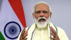 Prime Minister Narendra Modi addresses the nation, in New Delhi on Tuesday on the issue of coronavirus.(ANI PHoto) Prime Minister Narendra Modi addresses the nation, in New Delhi on Tuesday on the issue of coronavirus.(ANI PHoto)