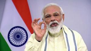 Prime Minister Narendra Modi addresses the nation, in New Delhi on Tuesday.(ANI Photo) Prime Minister Narendra Modi addresses the nation, in New Delhi on Tuesday.(ANI Photo)