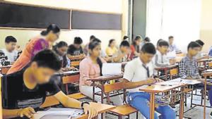 Classes got washed out, study materials have been inaccessible, and e-learning is still nascent. If students have not received a normal education this semester, what are they being tested on?(Hindustan Times) Classes got washed out, study materials have been inaccessible, and e-learning is still nascent. If students have not received a normal education this semester, what are they being tested on?(Hindustan Times)