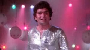 Rishi Kapoor in a still from Subhash Ghai’s Karz. Rishi Kapoor in a still from Subhash Ghai’s Karz.
