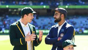 Australia captain Tim Paine in conversation with India captain Virat Kohli. File photo.(AP) Australia captain Tim Paine in conversation with India captain Virat Kohli. File photo.(AP)