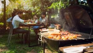 Set up a barbecue grill in your garden or the rooftop to replicate the feel of an outdoor picnic.(Photo: Shutterstock) Set up a barbecue grill in your garden or the rooftop to replicate the feel of an outdoor picnic.(Photo: Shutterstock)