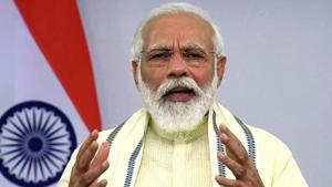 Prime Minister Narendra Modi addresses the nation, in New Delhi on Tuesday(ANI) Prime Minister Narendra Modi addresses the nation, in New Delhi on Tuesday(ANI)