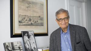 The image of Nobel Laureate Amartya Sen was captured at his home in Cambridge.(Instagram/@ nobelprize_org) The image of Nobel Laureate Amartya Sen was captured at his home in Cambridge.(Instagram/@ nobelprize_org)