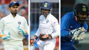 Rishabh Pant, Wriddhiman Saha and KL Rahul (From left to right). File photo.(HT Collage/Agencies) Rishabh Pant, Wriddhiman Saha and KL Rahul (From left to right). File photo.(HT Collage/Agencies)