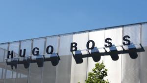 FILE PHOTO: The Hugo Boss logo is seen in Metzingen, Germany, June 16, 2017.(REUTERS) FILE PHOTO: The Hugo Boss logo is seen in Metzingen, Germany, June 16, 2017.(REUTERS)