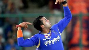 S Sreesanth celebrates S Sreesanth celebrates