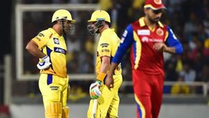 File photo of MS Dhoni and Michael Hussey playing for Chennai Super Kings.(HT Photo) File photo of MS Dhoni and Michael Hussey playing for Chennai Super Kings.(HT Photo)